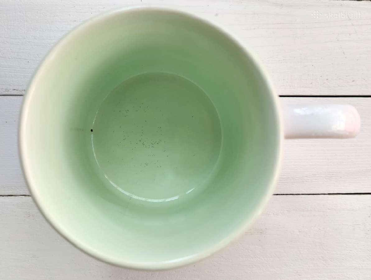 Keramikinis nemažas puodelis dekoruotas citrinomis - nuotraukos Nr. 3