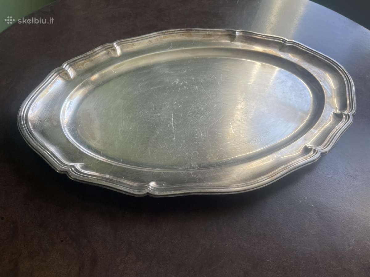 Sidabruotas serviravimo padėklas Wolff Metalblanc