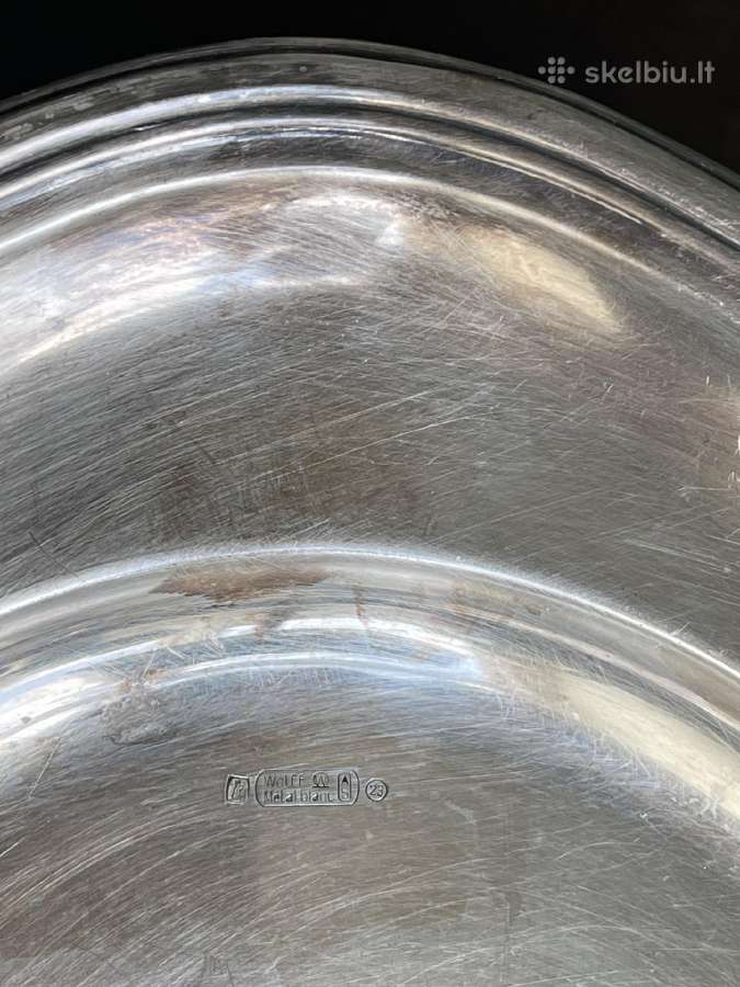Sidabruotas serviravimo padėklas Wolff Metalblanc - nuotraukos Nr. 3