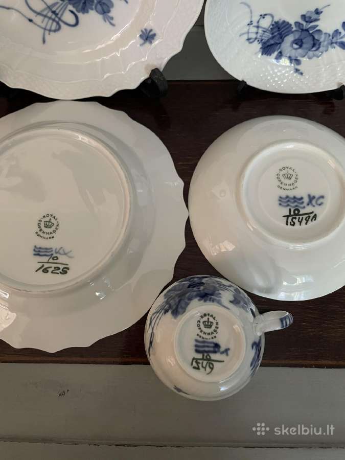 Vintažiniai Royal Copenhagen kavos trio (6 vnt.) - nuotraukos Nr. 7