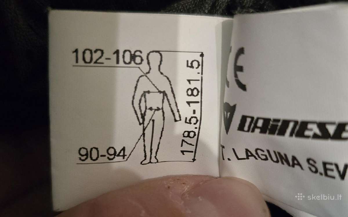Dainese dvieju daliu moto kombinezonas - nuotraukos Nr. 10
