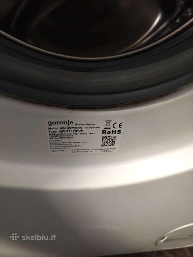 Skalbimo mašina Gorenje Wnhpi72scs - nuotraukos Nr. 7