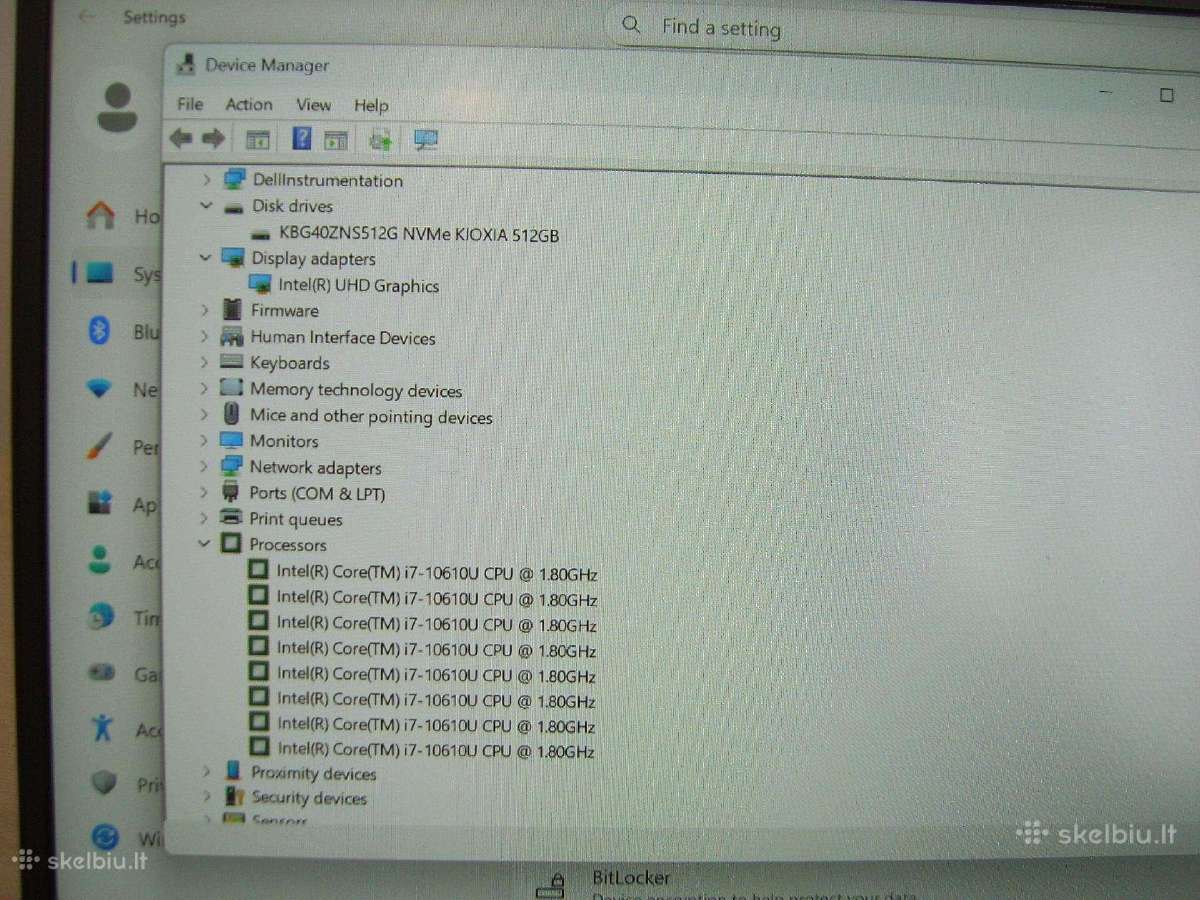 Dell 7310, i7/32/512, Win 11 - nuotraukos Nr. 7
