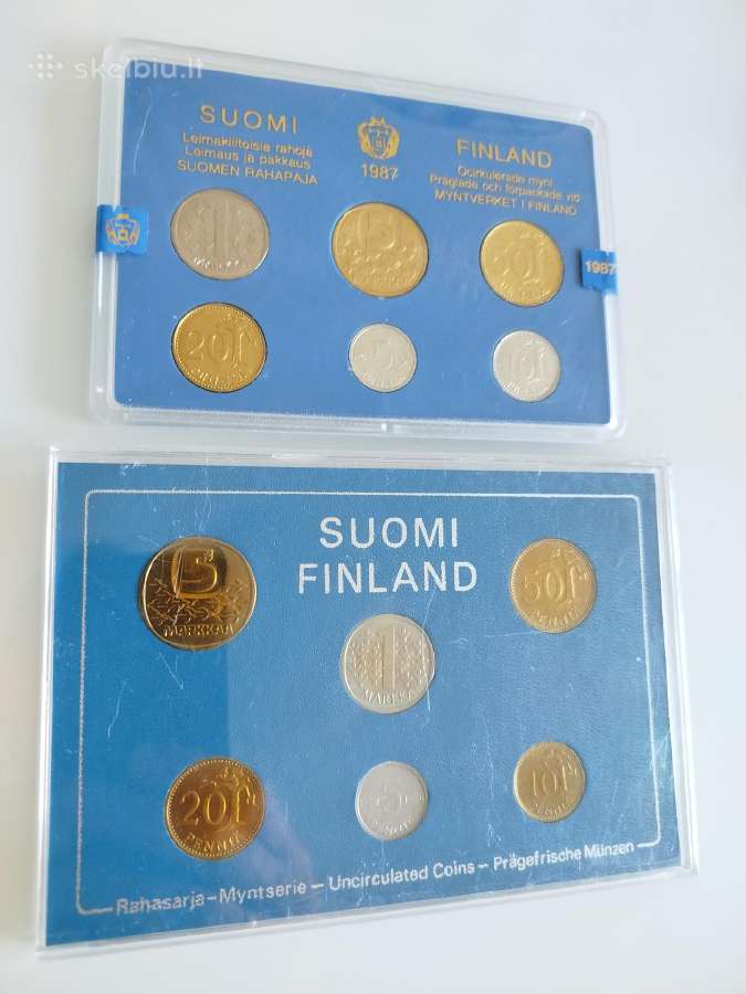 Suomijos monetu rinkiniai