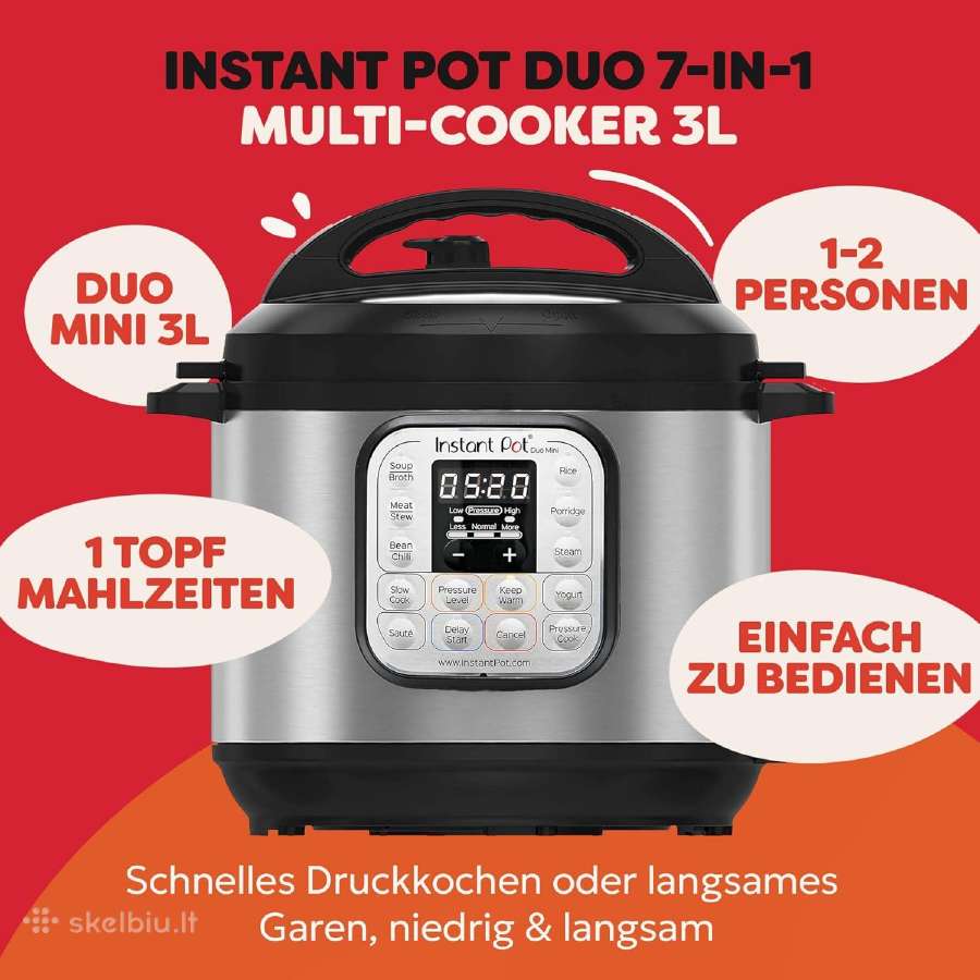 Instant Pot Duo 7-in-1 multifunckinis puodas - nuotraukos Nr. 2