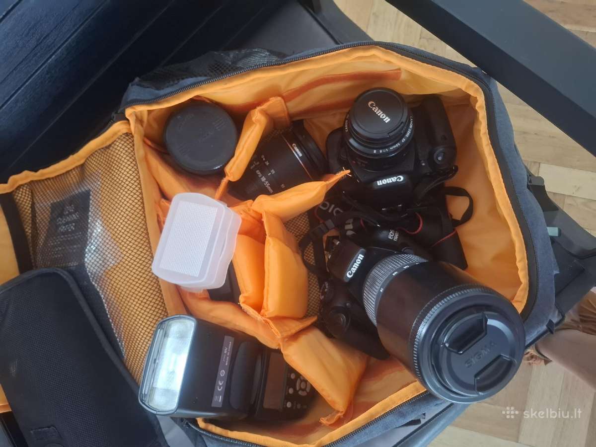 Canon EOS 600d + Canon EOS 1100d + objektyvai