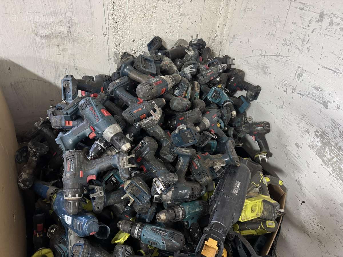 Defektuoti įrankiai makita boch dewalt milwaukee