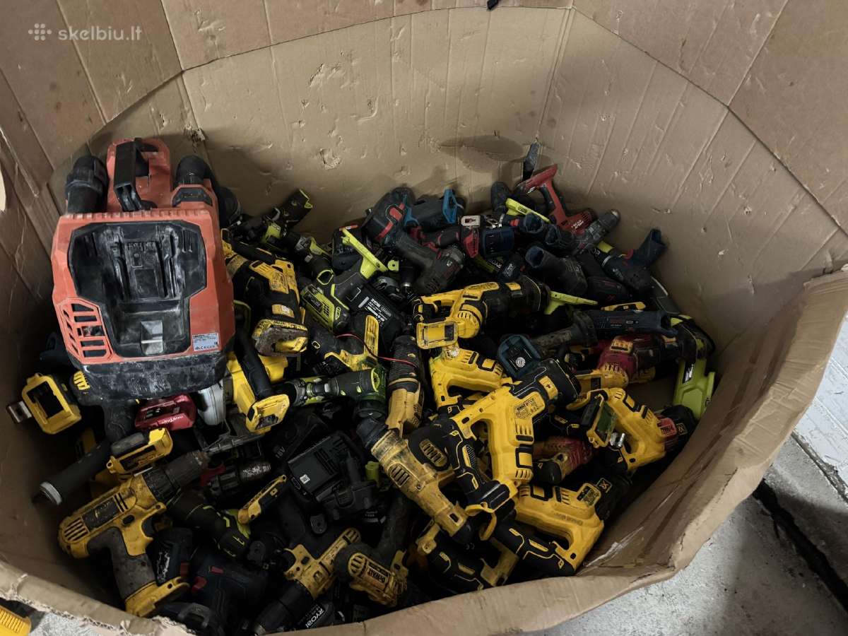 Defektuoti įrankiai makita boch dewalt milwaukee - nuotraukos Nr. 2