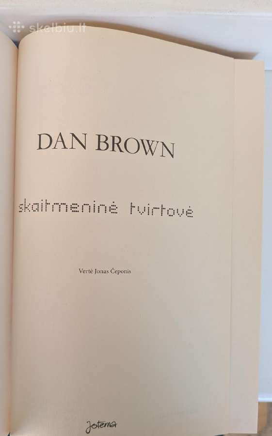 Skaitmeninė tvirtovė. Dan Brown - nuotraukos Nr. 3