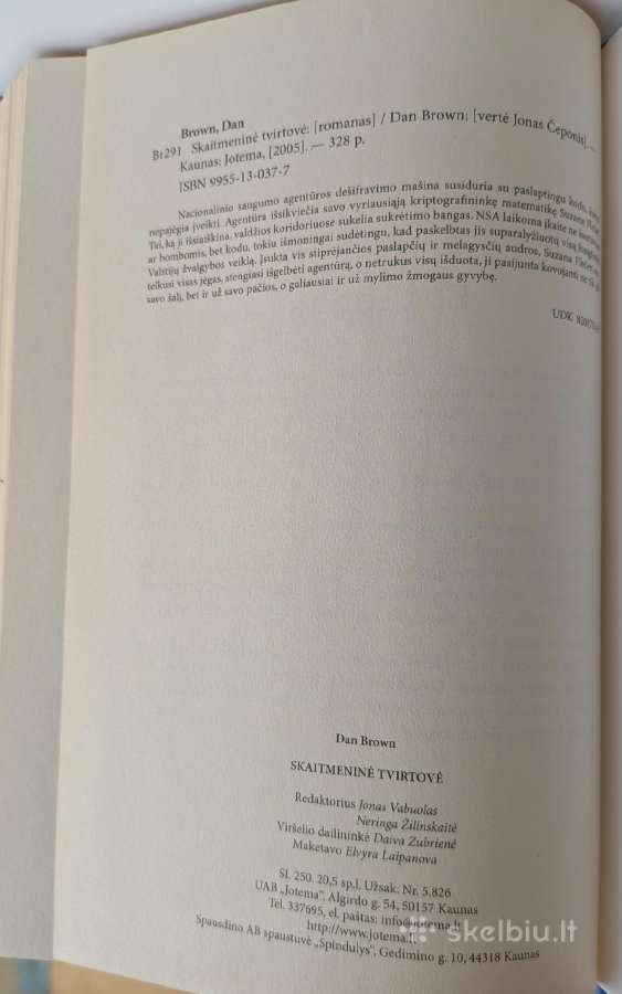 Skaitmeninė tvirtovė. Dan Brown - nuotraukos Nr. 6