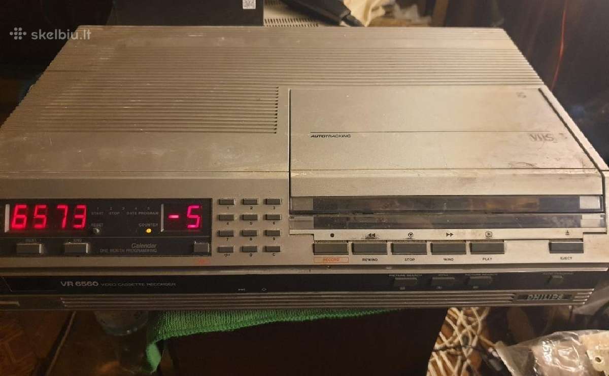 Philips Vr 6560 vintažinis Video magnetofonas - nuotraukos Nr. 4