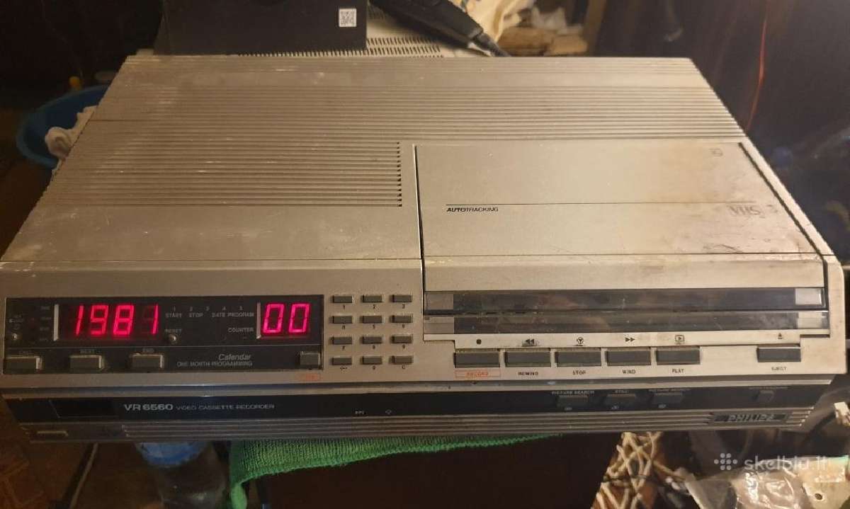 Philips Vr 6560 vintažinis Video magnetofonas - nuotraukos Nr. 5