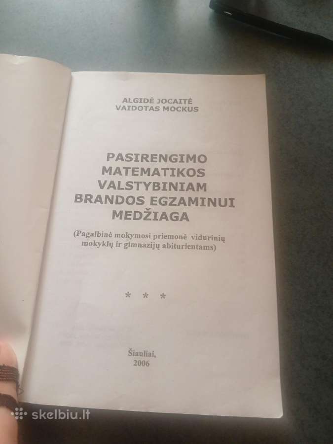 Pasirengimo matematikos brandos egzaminui medžiaga - nuotraukos Nr. 2