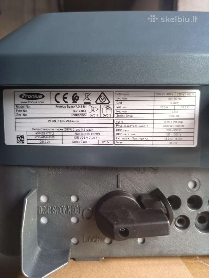 Fronius Symo 7.0-3-m - nuotraukos Nr. 2