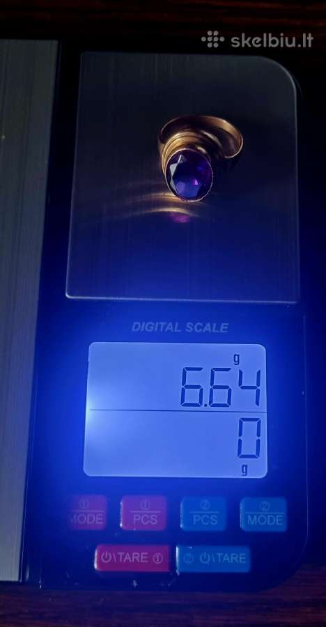 Auksinis žiedas, 583 praba, 6,64 g - nuotraukos Nr. 4