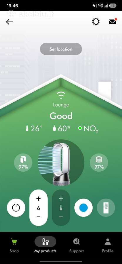 Dyson Pure Hot+cool Hp04 oro valytuvas - nuotraukos Nr. 10