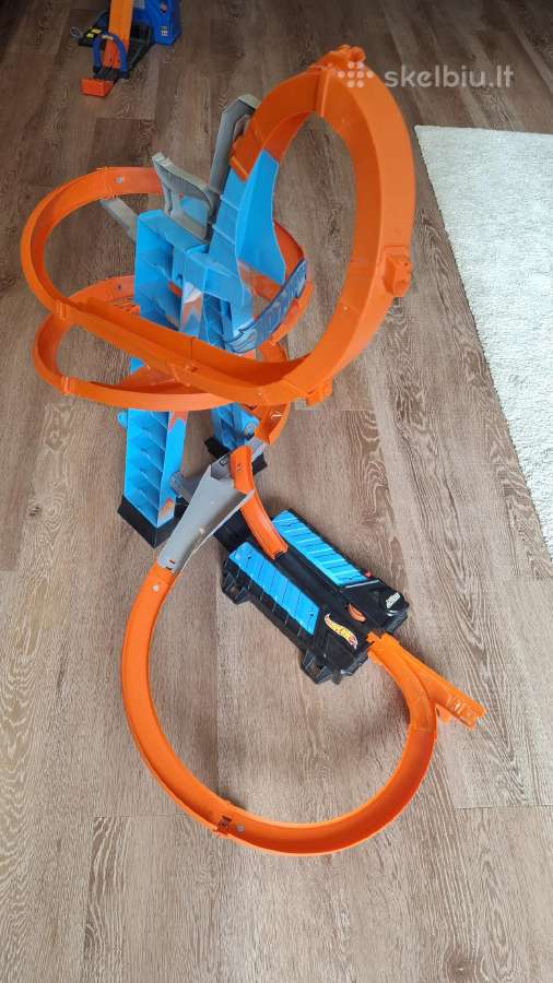 Didelė „Hot Wheels Sky Crash Tower“ trasa su kilpa - nuotraukos Nr. 2