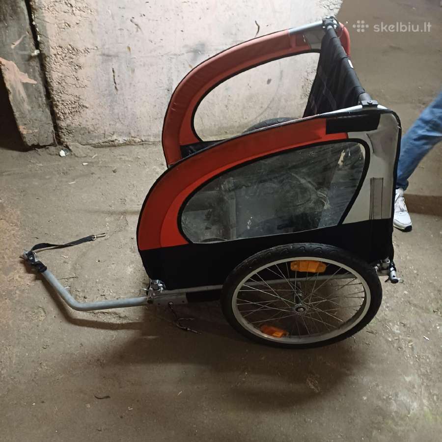Du vaikiški dviratukai Dviračio priekaba-vežimėlis - nuotraukos Nr. 7
