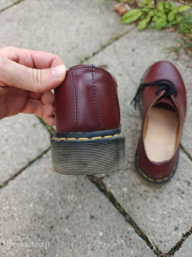Dr. Martens 1461 Smooth Oxford Cherry Red batai - nuotraukos Nr. 5