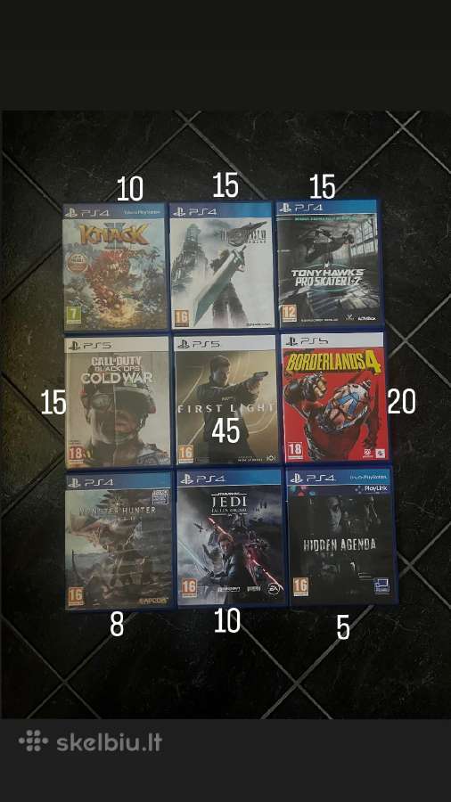 Parduodu ps4 ps5 zaidimus
