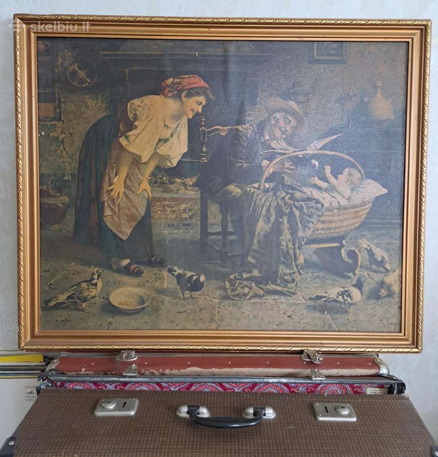 Didelis retro paveikslas E. Zampighi.