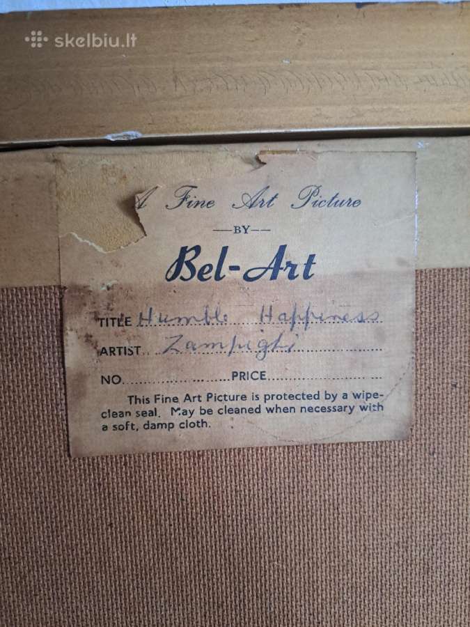 Didelis retro paveikslas E. Zampighi. - nuotraukos Nr. 2