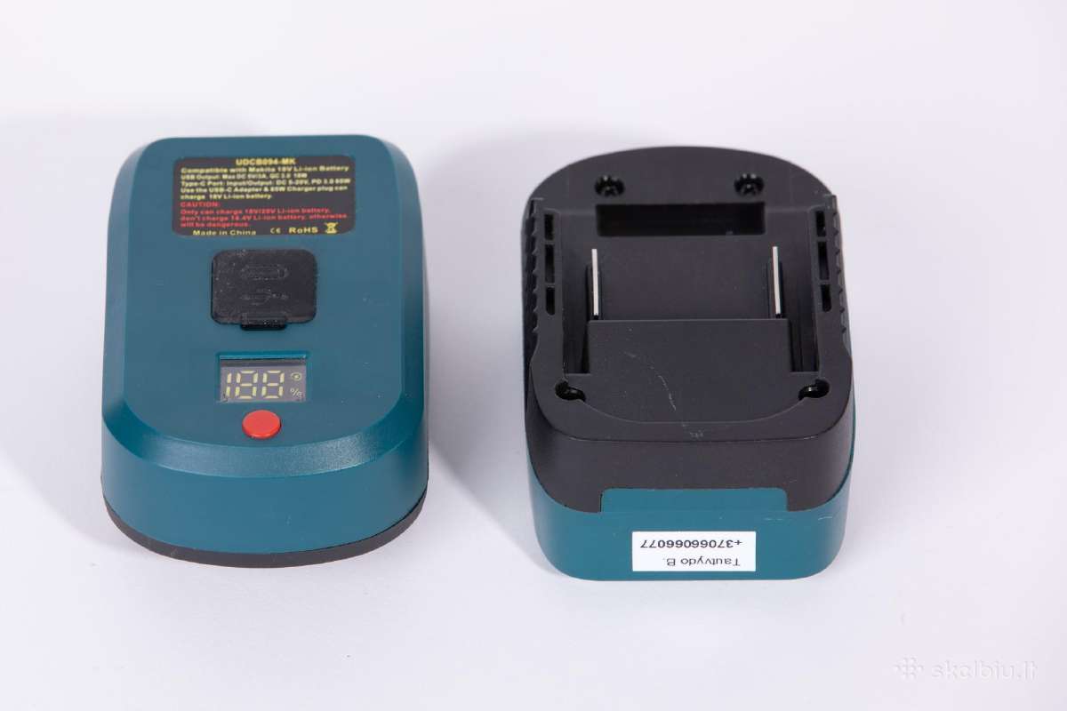 Usb-c adapteris Makita 18v akumuliatoriams