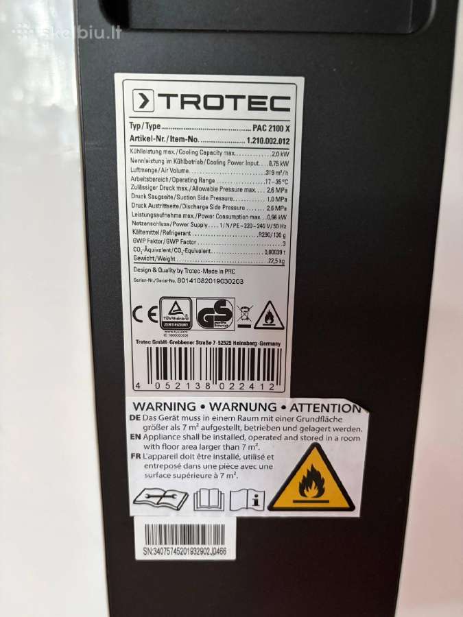 Trotec Pac 2100 X + Trotec Airlock 100 - nuotraukos Nr. 2