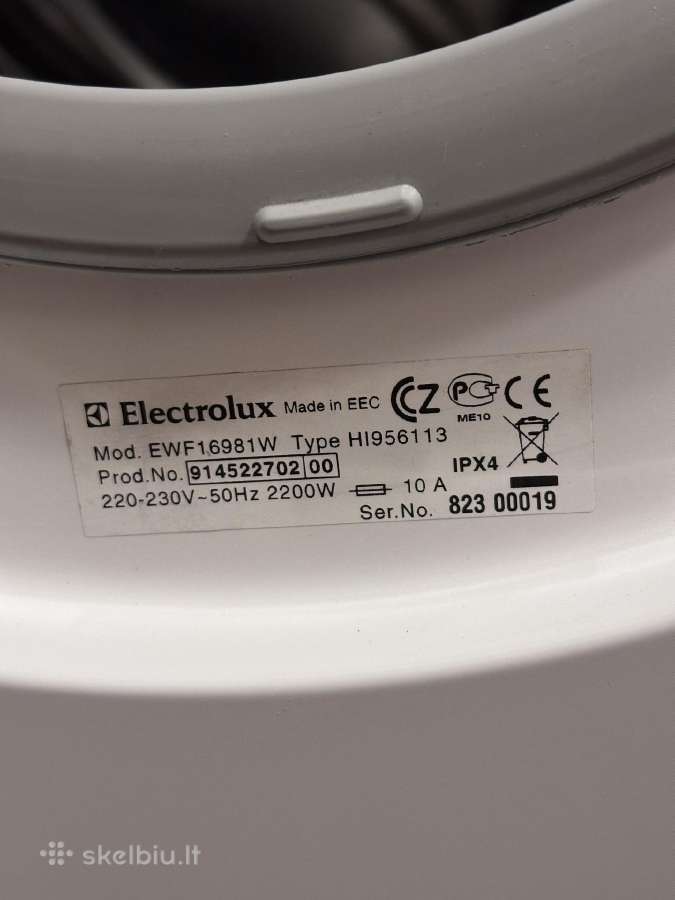 Skalbimo Mašina Electrolux - nuotraukos Nr. 5