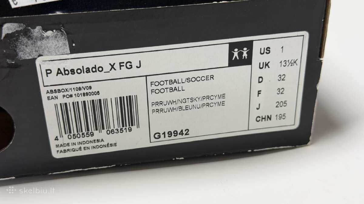 Futbolo batai vaikiški 32 dydis ir kojų apsaugos - nuotraukos Nr. 3