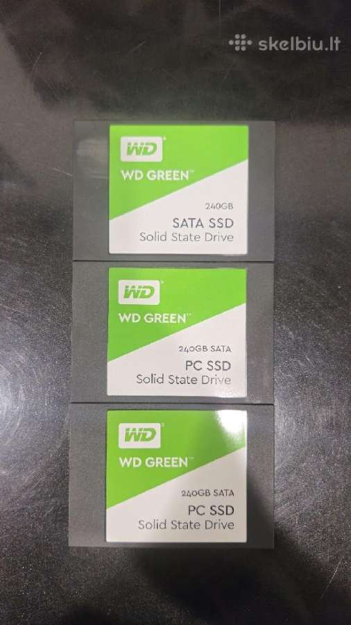 Naudoti Nvme ir SSD diskai