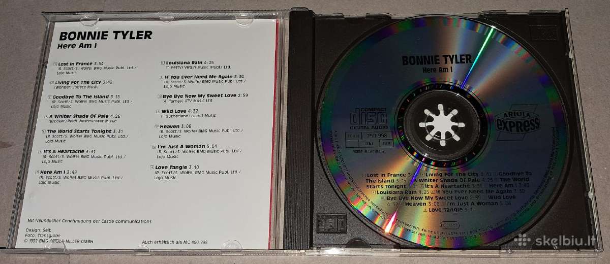 Bonnie Tyler – Here Am I (Audio CD) - nuotraukos Nr. 3