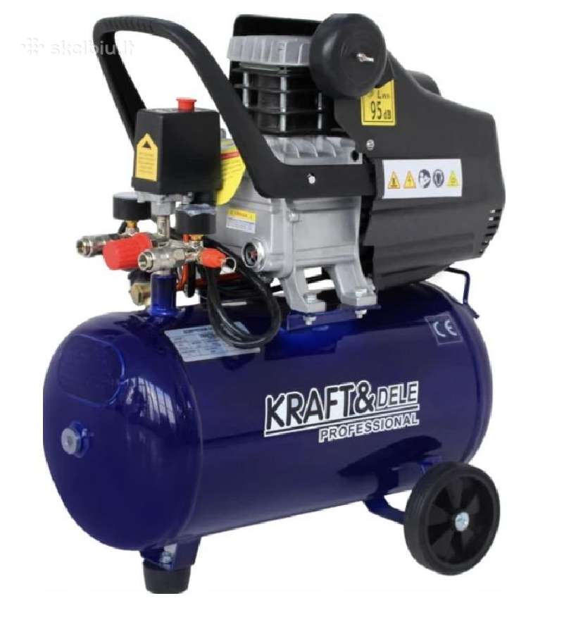 Alyvinis Kompresorius 24l Kd4050 2,8kw 205l/min - nuotraukos Nr. 2