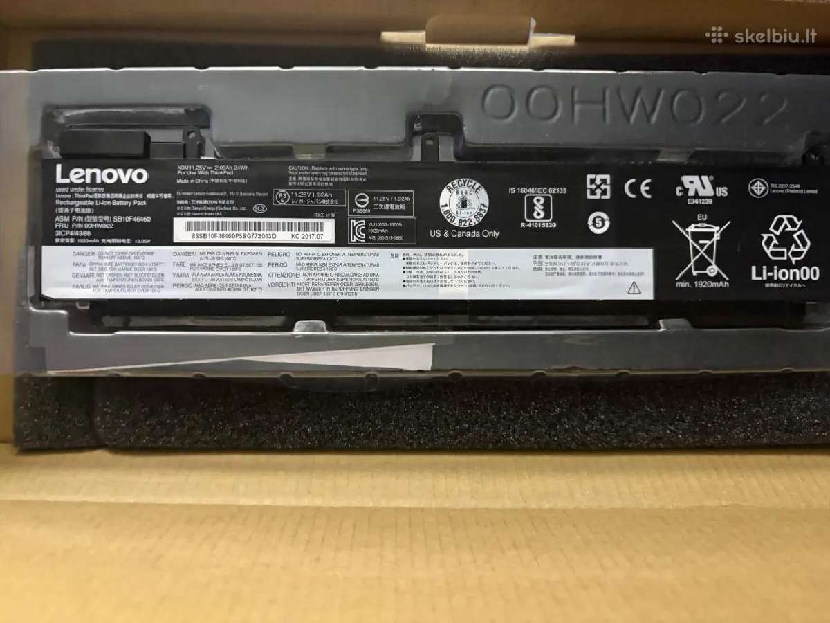 Lenovo Thinkpad Baterija - nuotraukos Nr. 2