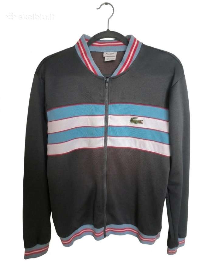 Vintažinis 90-ųjų Lacoste Sport dryžuotas džemperi