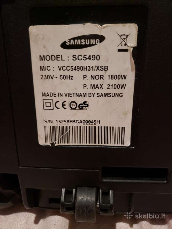 Dulkiu siurblys Samsung. - nuotraukos Nr. 3