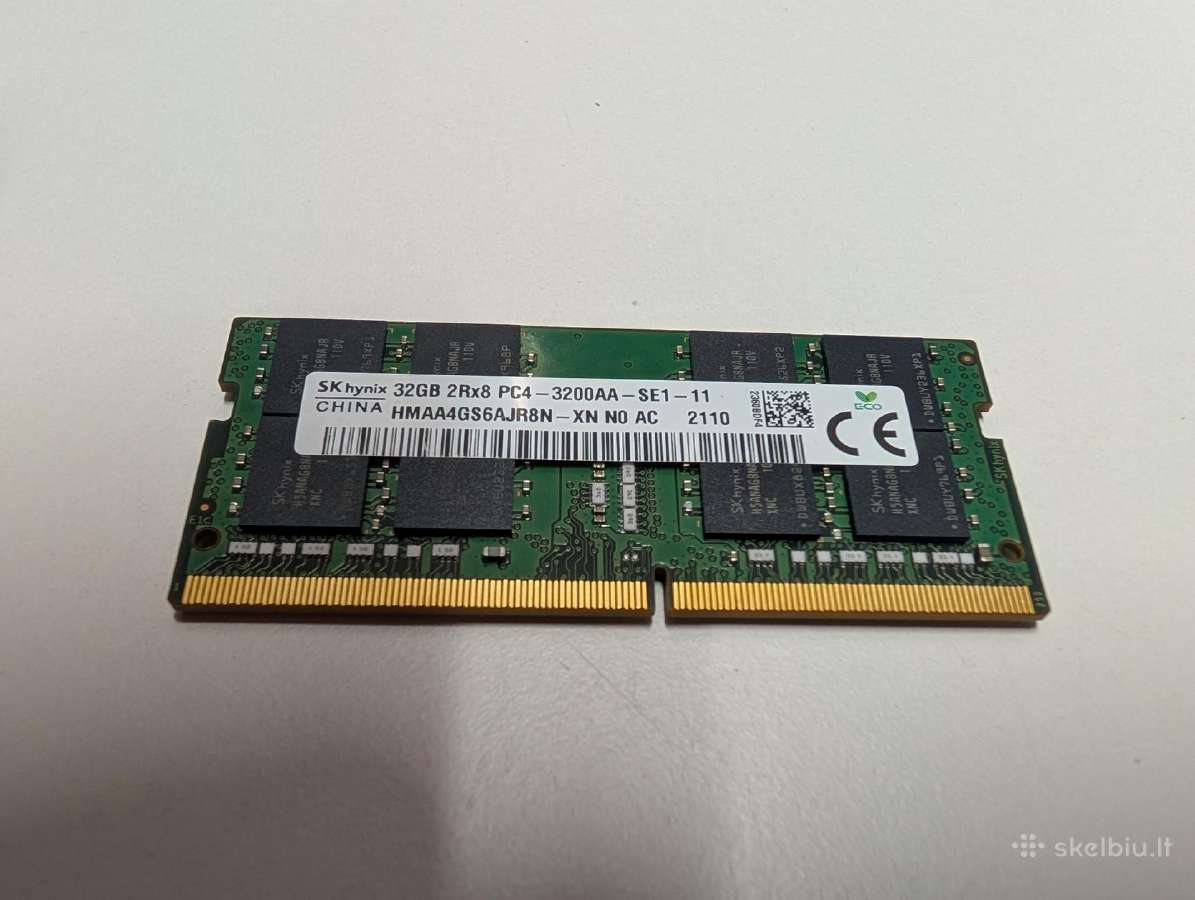 32gb Ddr4 RAM 3200 Sodimm Atmintis
