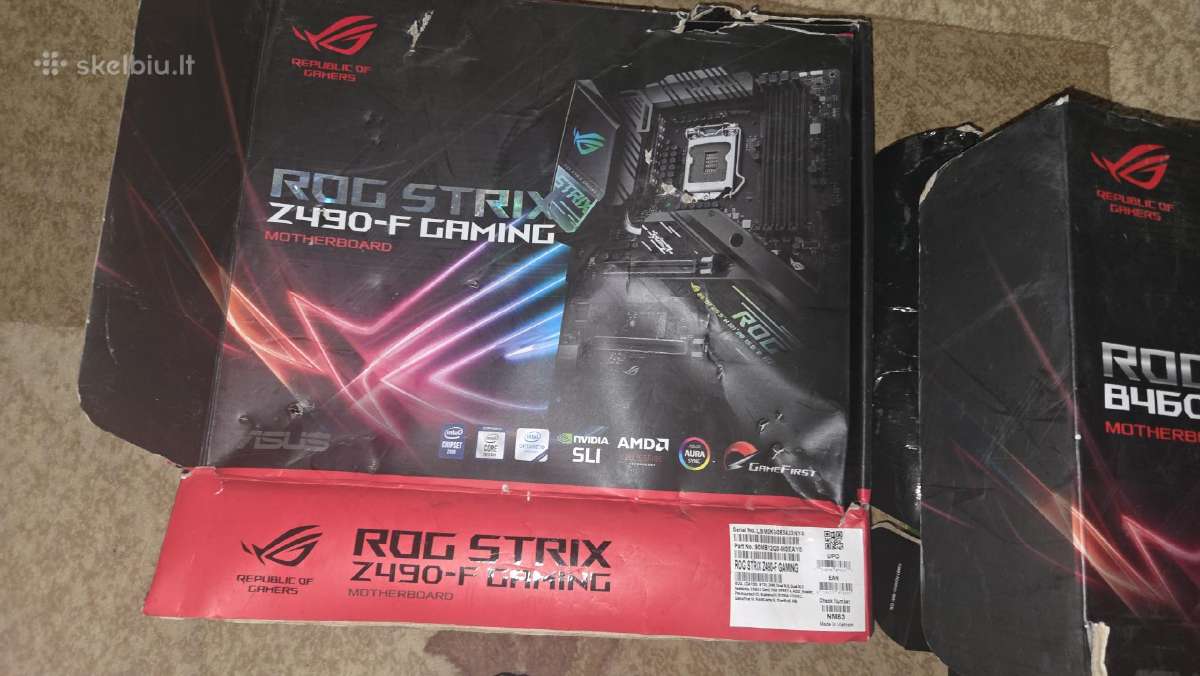 Pagrindine plokšte Asus Rog Strix Z490f Gaming