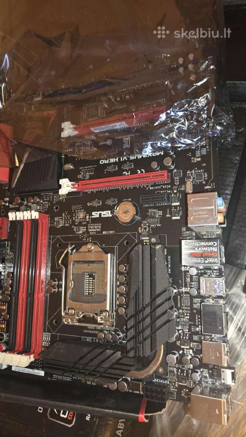 Pagrindine plokšte Asus Z87-c. Su procesorium ir r - nuotraukos Nr. 2