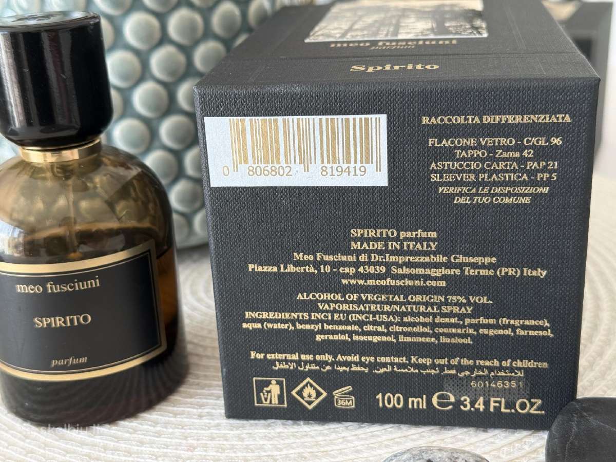 Originalūs Meo Fusciuni Spirito parfum - nuotraukos Nr. 3