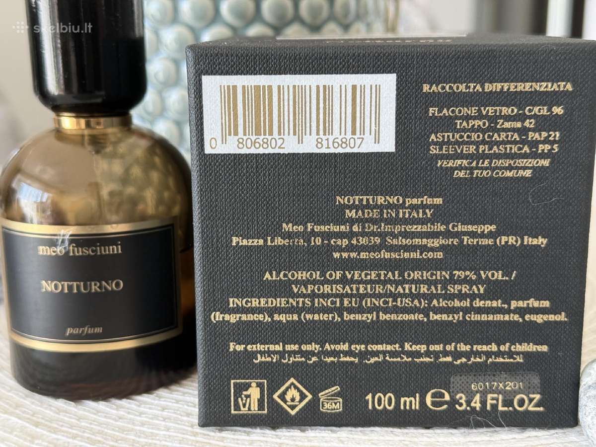 Nišiniai originalūs Meo Fusciuni Notturno parfum - nuotraukos Nr. 4