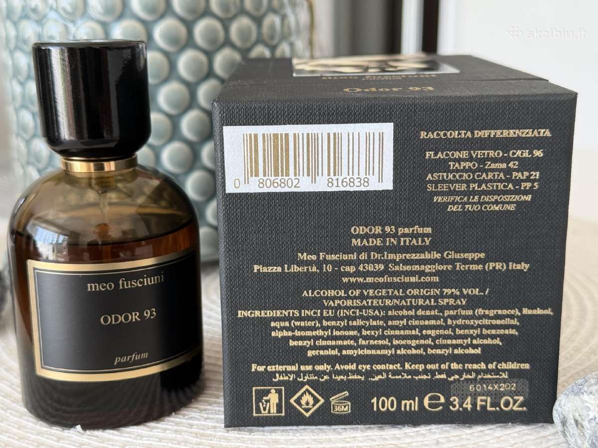 Nišiniai originalūs Meo Fisciuni Odor 93 parfum - nuotraukos Nr. 4