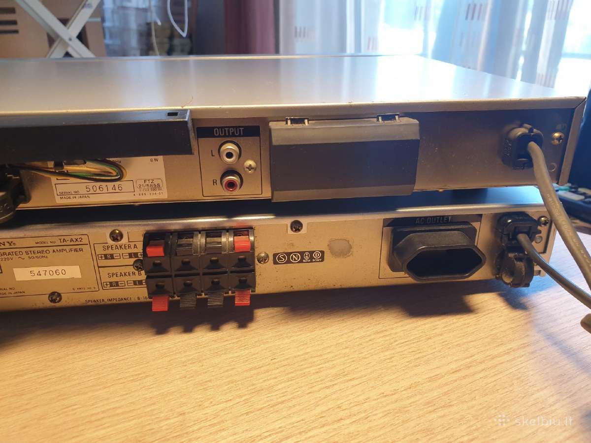 Stiprintuvas Sony Ta-ax2 ir tuneris Sony St-jx35l - nuotraukos Nr. 9