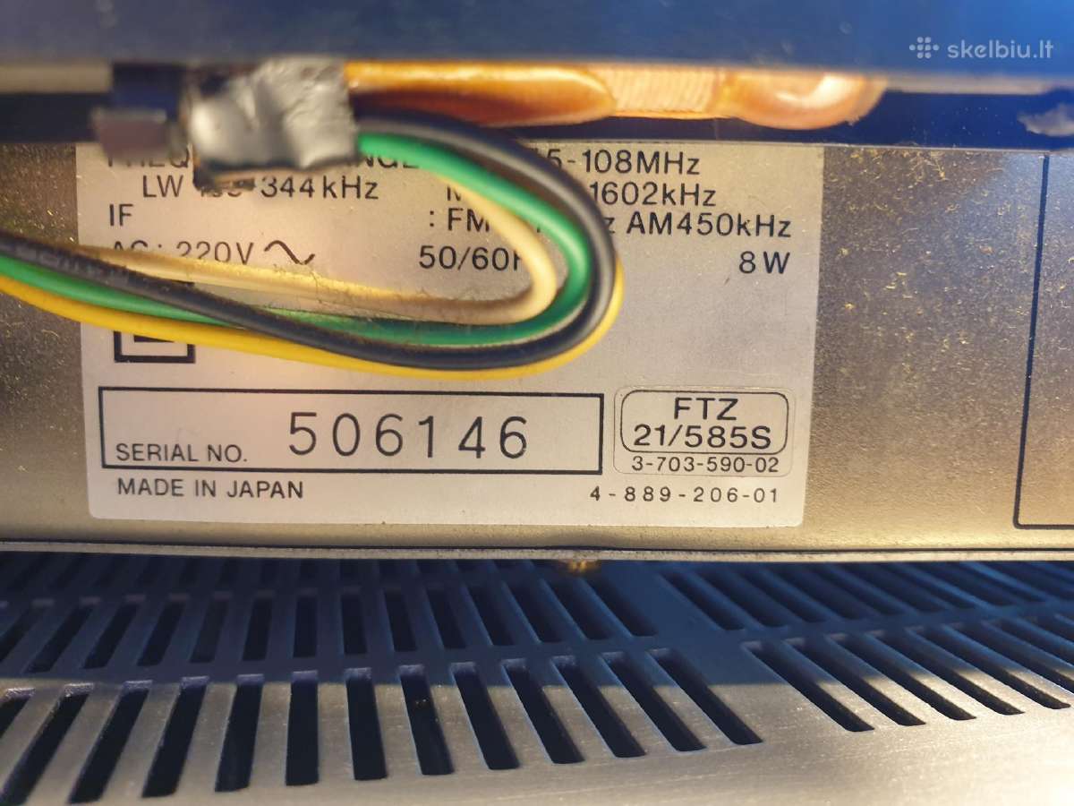 Stiprintuvas Sony Ta-ax2 ir tuneris Sony St-jx35l - nuotraukos Nr. 13