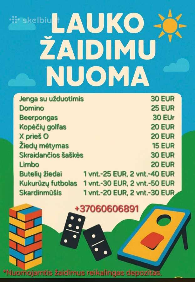 Lauko žaidimų nuoma Plungeje - nuotraukos Nr. 2