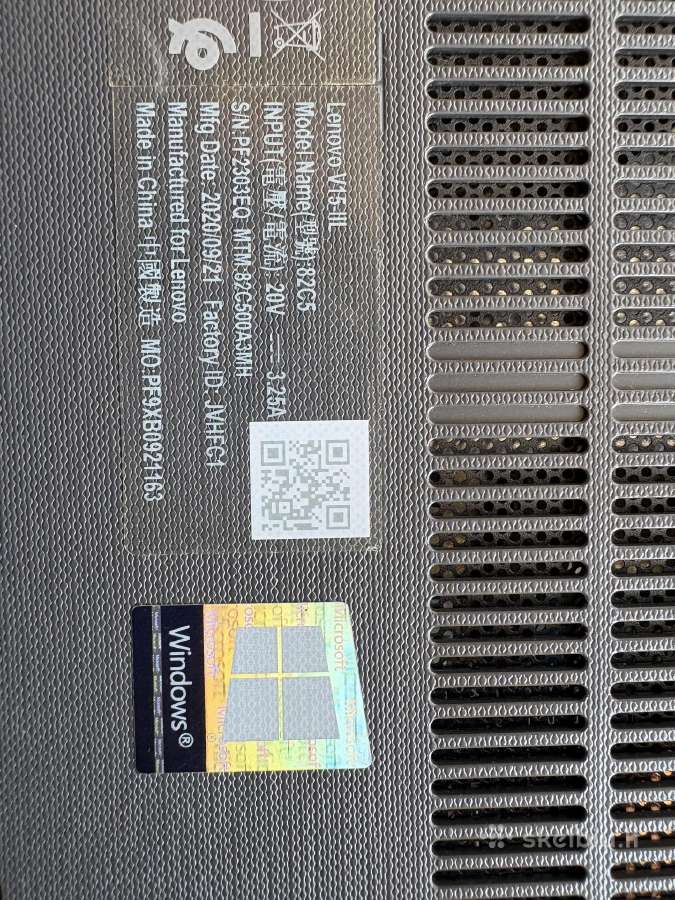 „Lenovo V15“, 10-OS kartos. „Core i5“ – 10-OS kart - nuotraukos Nr. 4