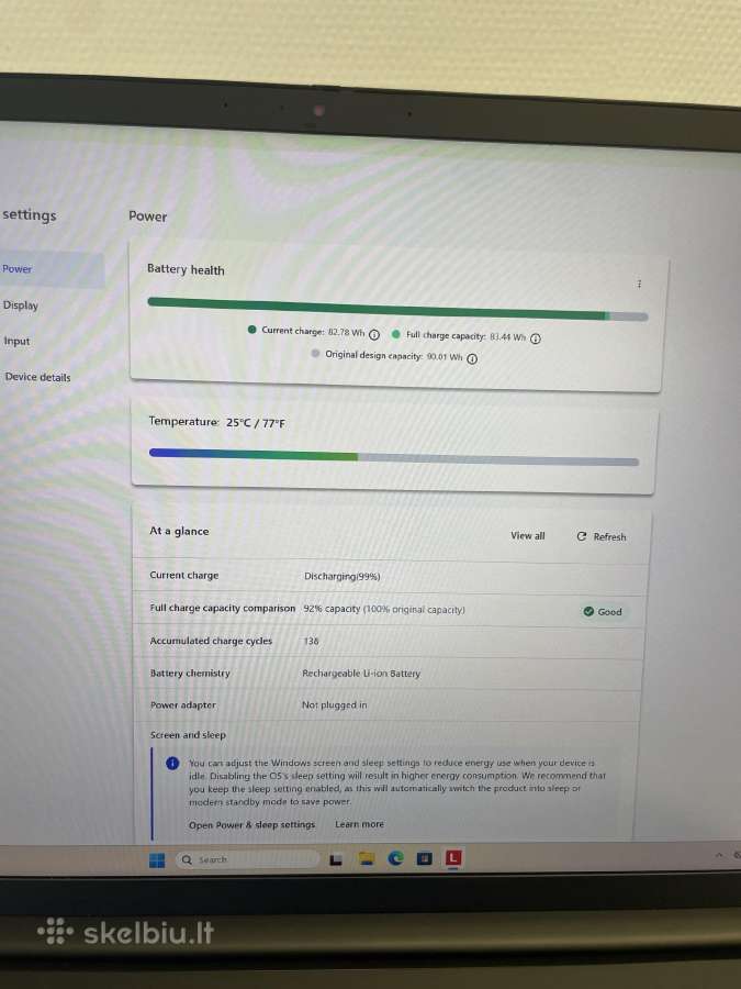 Lenovo Thinkpad P1 Gen 4 i7-11850h 512gb SSD 16gb - nuotraukos Nr. 9