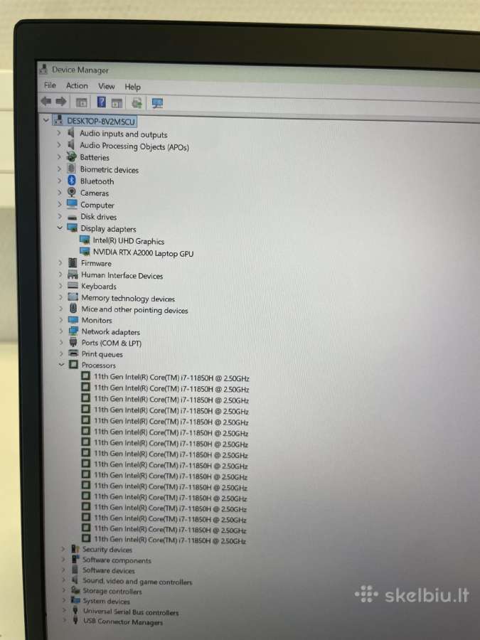 Lenovo Thinkpad P1 Gen 4 i7-11850h 512gb SSD 16gb - nuotraukos Nr. 10