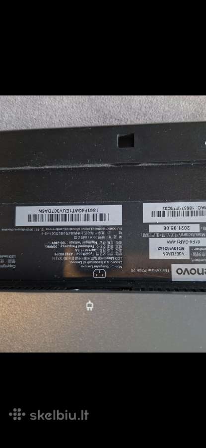 Lenovo Thinkvision P24h-20 24" Qhd Ips monitoriu - nuotraukos Nr. 2