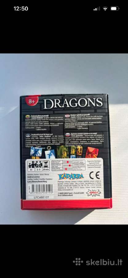 Parduodu stalo žaidimą "Dragons" lietuvių kalba - nuotraukos Nr. 2